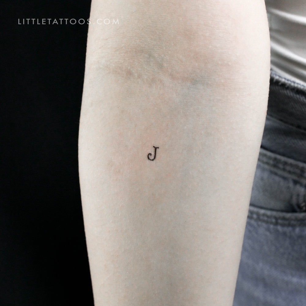 Temporary Tattoowala Name J Letter Tattoo Alphabet Body Temporary Tatt –  Temporarytattoowala